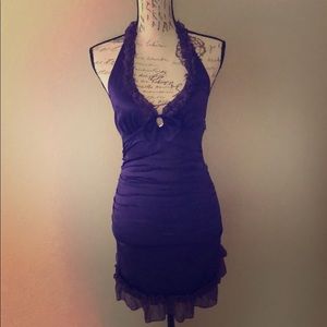 5/$25 Flirty Purple Halter Dress